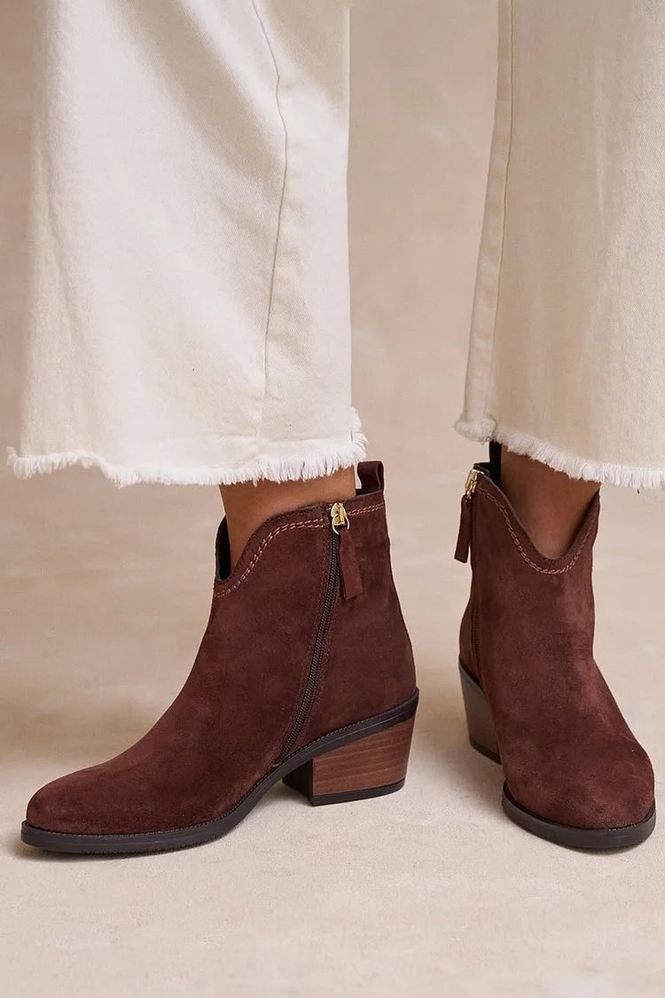 Céline | Bottines Suédées Élégantes