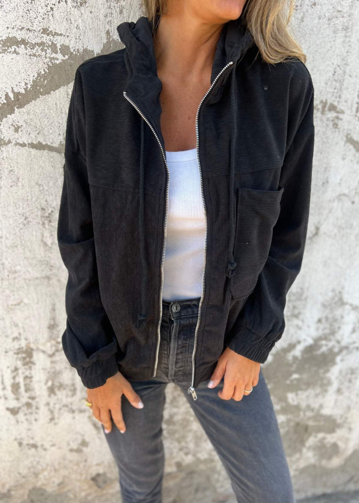 Elise | Veste douce avec capuche et fermeture éclair