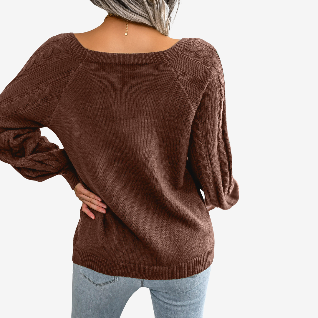 Meli | Pull à Boutons Décoratifs
