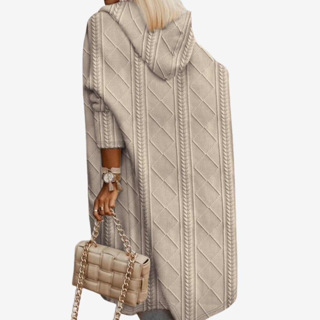 Janice | Longue Cardigan Tricotée