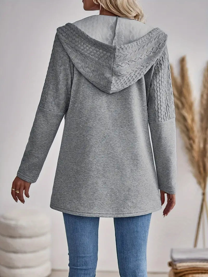 VESPARA | Sweat à capuche avec fermeture éclair pour femme