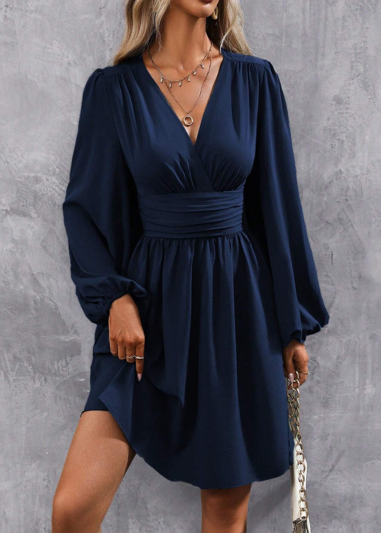 Juliette | Robe Courte Élégante à Plis
