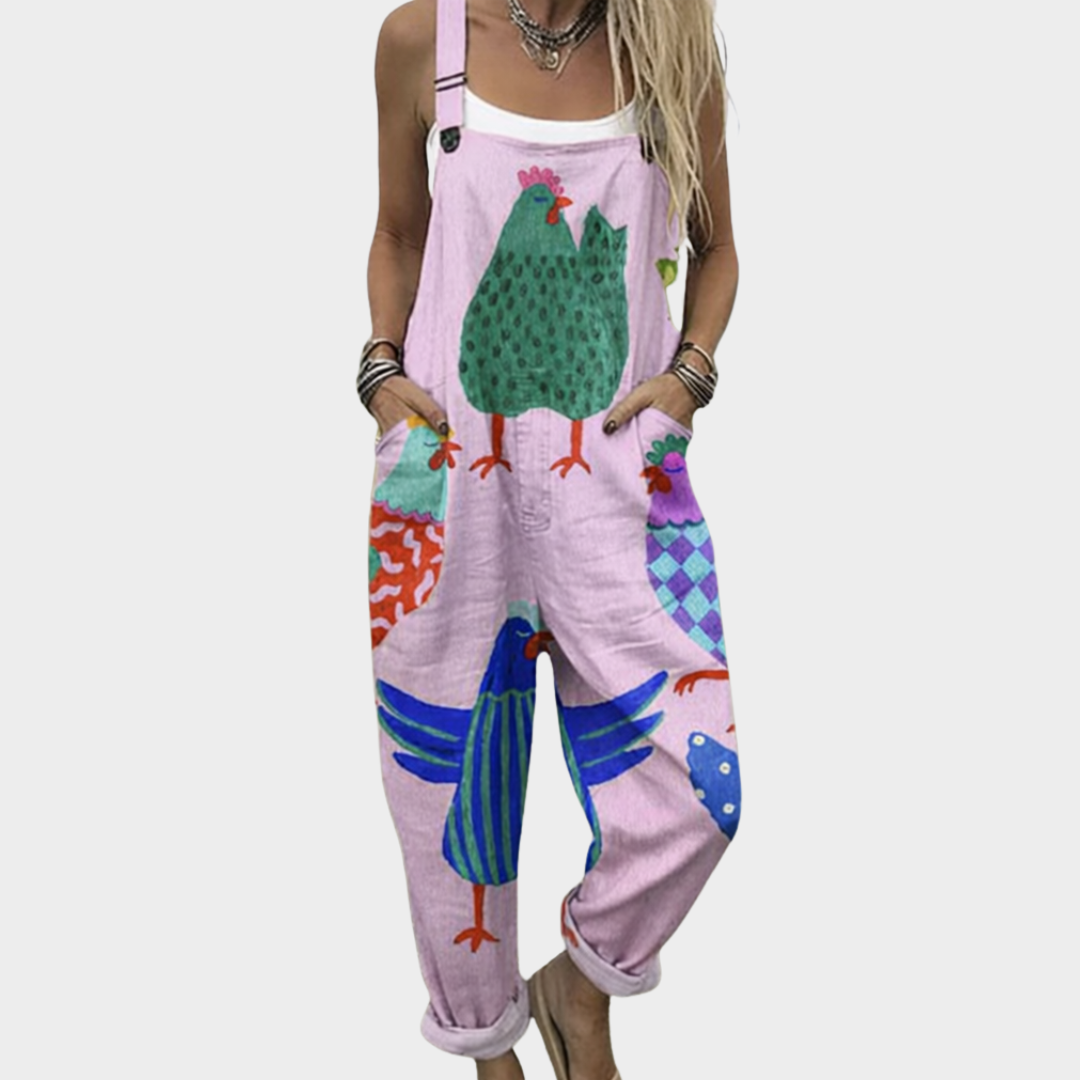 Salopette imprimée confortable