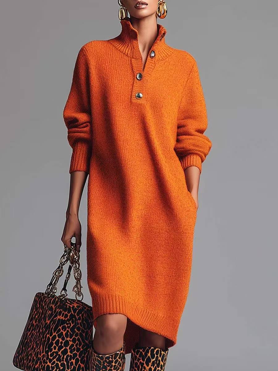 Scarlett | Élégante Robe Longue Femme Tricotée Pour Un Style Sophistiqué