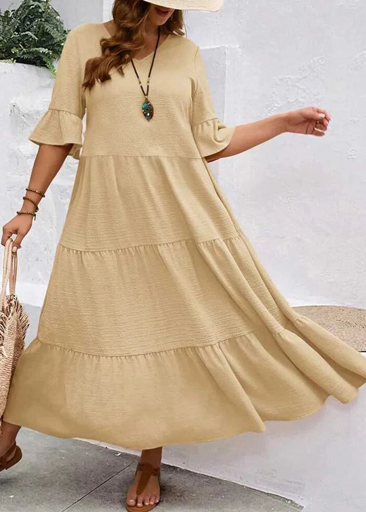 Elin | Robe longue ample avec volants