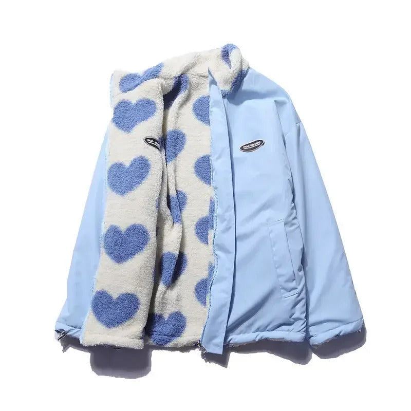 Katharina - Veste réversible à motifs cœur