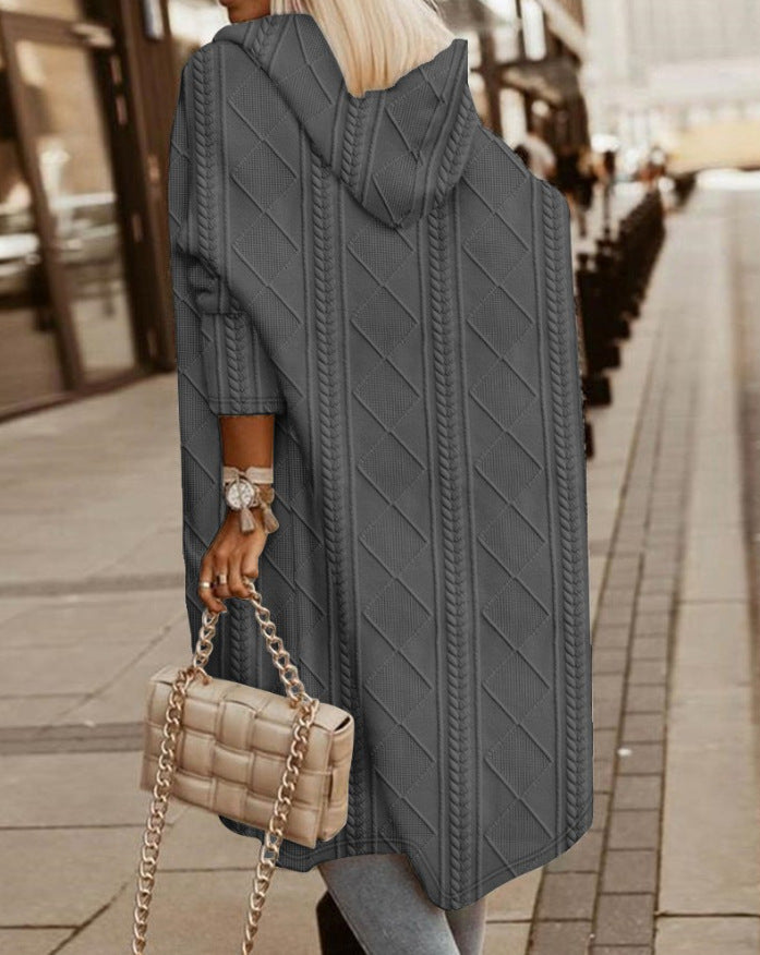 Amarante | Cardigan Long avec Capuche