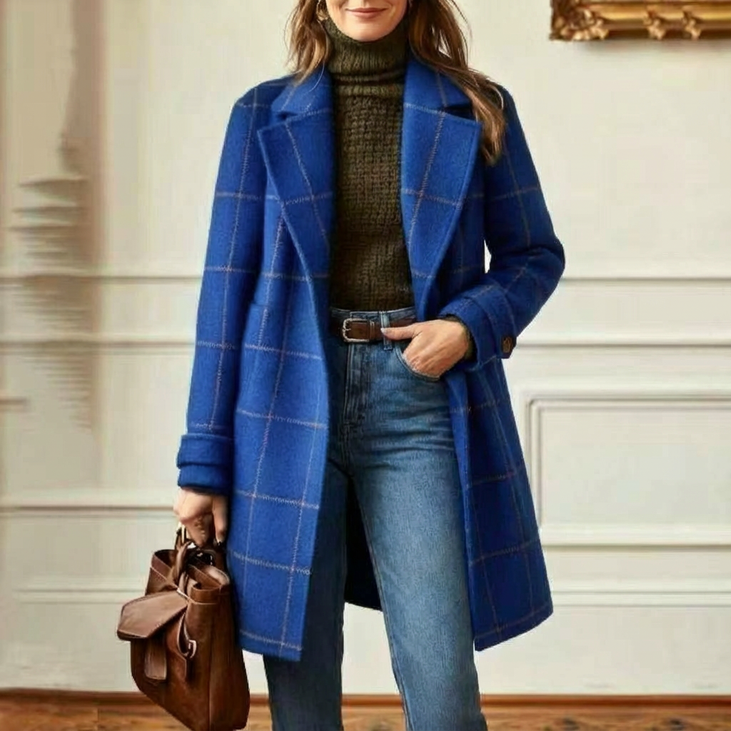 Arvae | Manteau à carreaux raffiné
