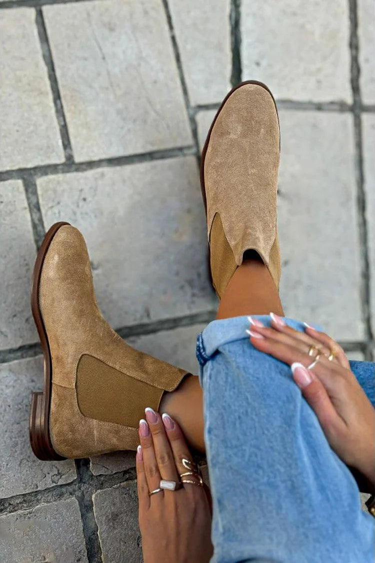 Maria | Bottines Chelsea en daim