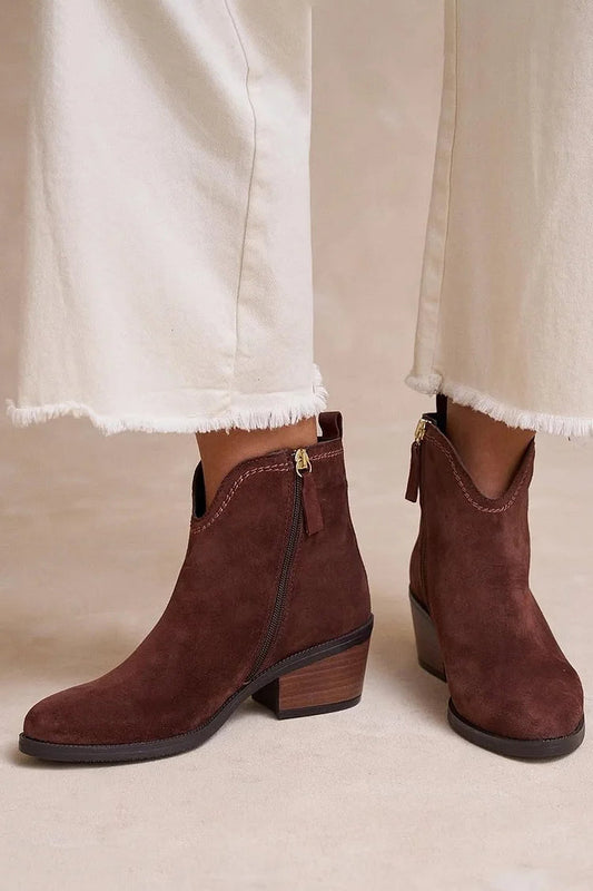 Céline™ | Bottines Suédées Élégantes