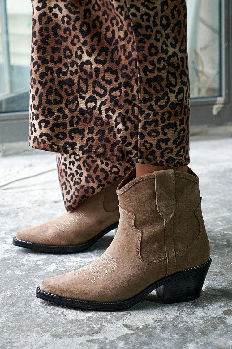 Margot | Bottes minimalistes en daim