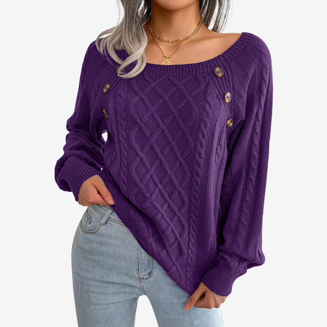 Meli | Pull à Boutons Décoratifs