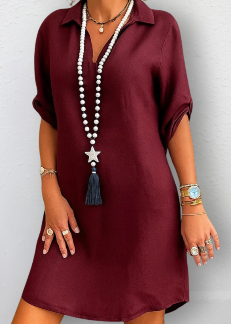 Sophia | Robe élégante et flatteuse avec col en V