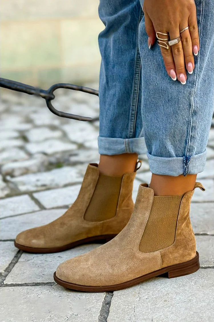 Maria | Bottines Chelsea en daim
