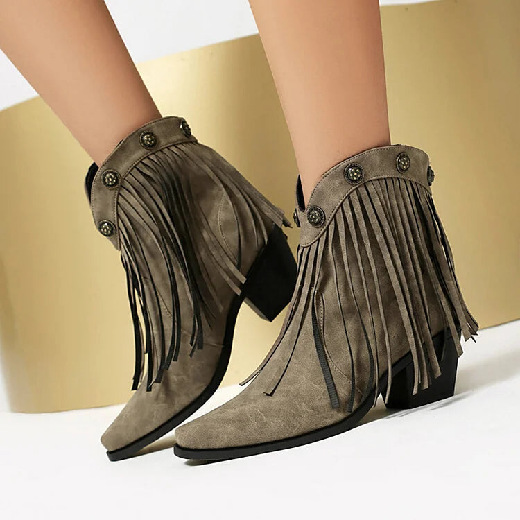 Lila | Bottes en daim design
