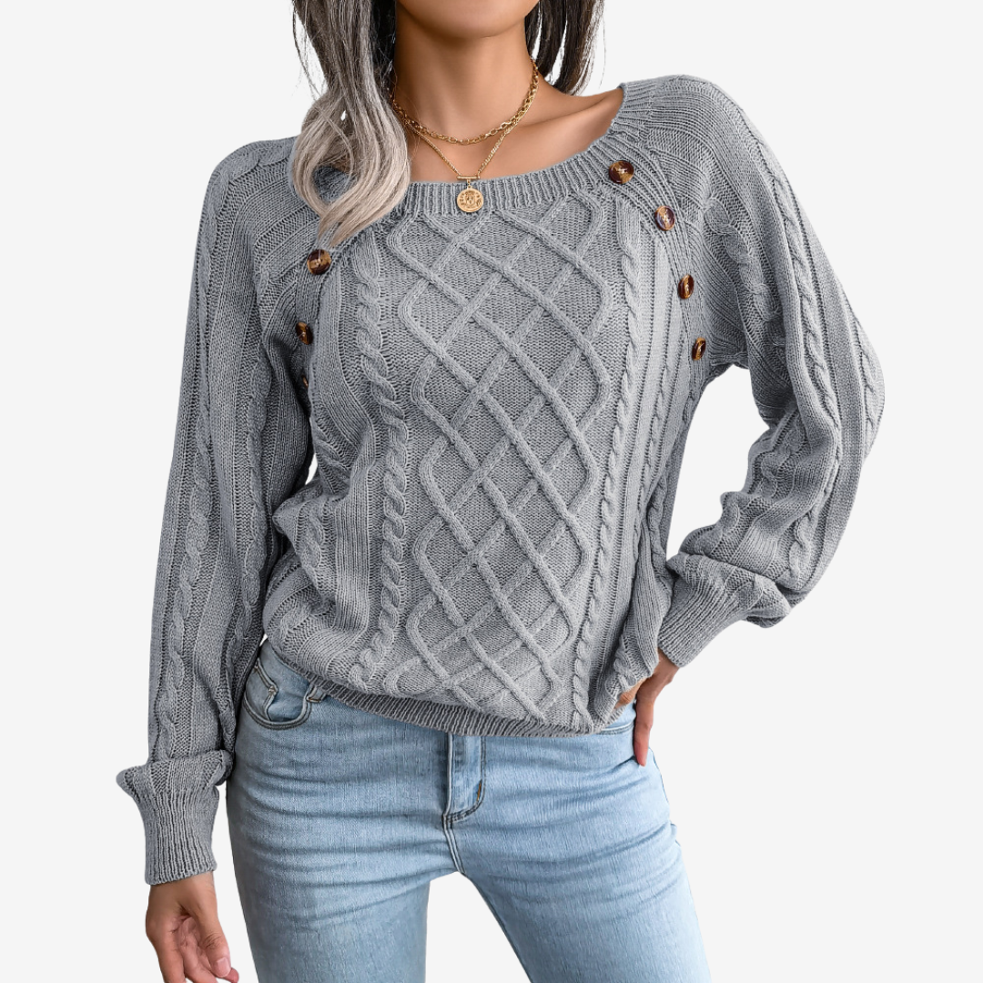 Meli | Pull à Boutons Décoratifs