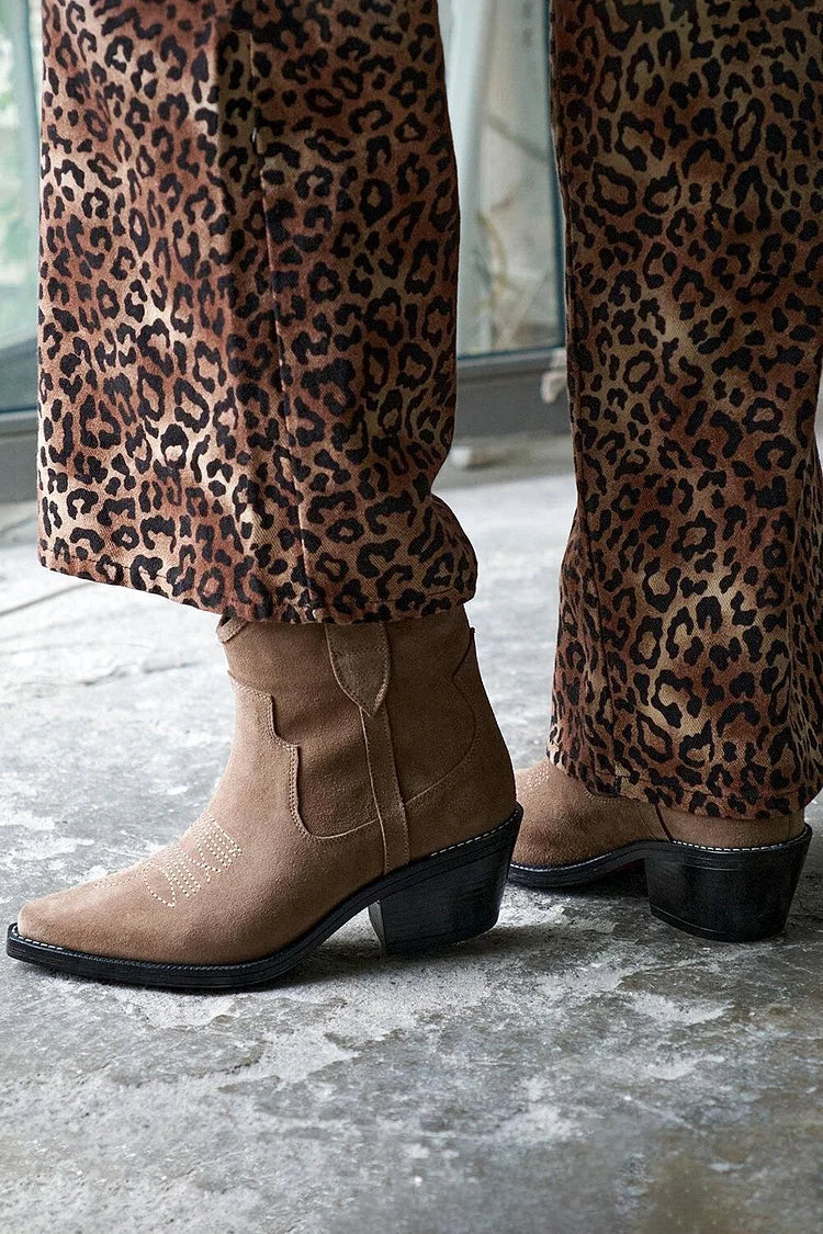 Margot | Bottes minimalistes en daim