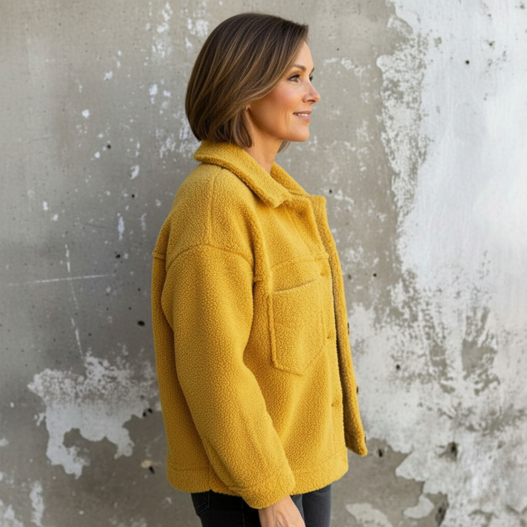 Mirella | Veste boutonnée douillette