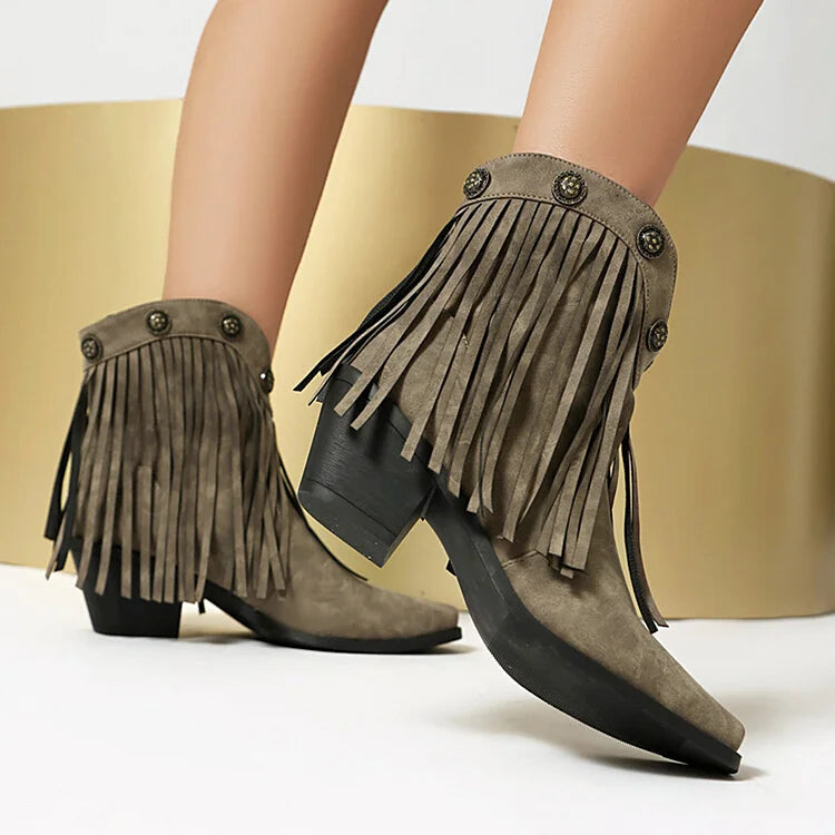 Lila | Bottes en daim design