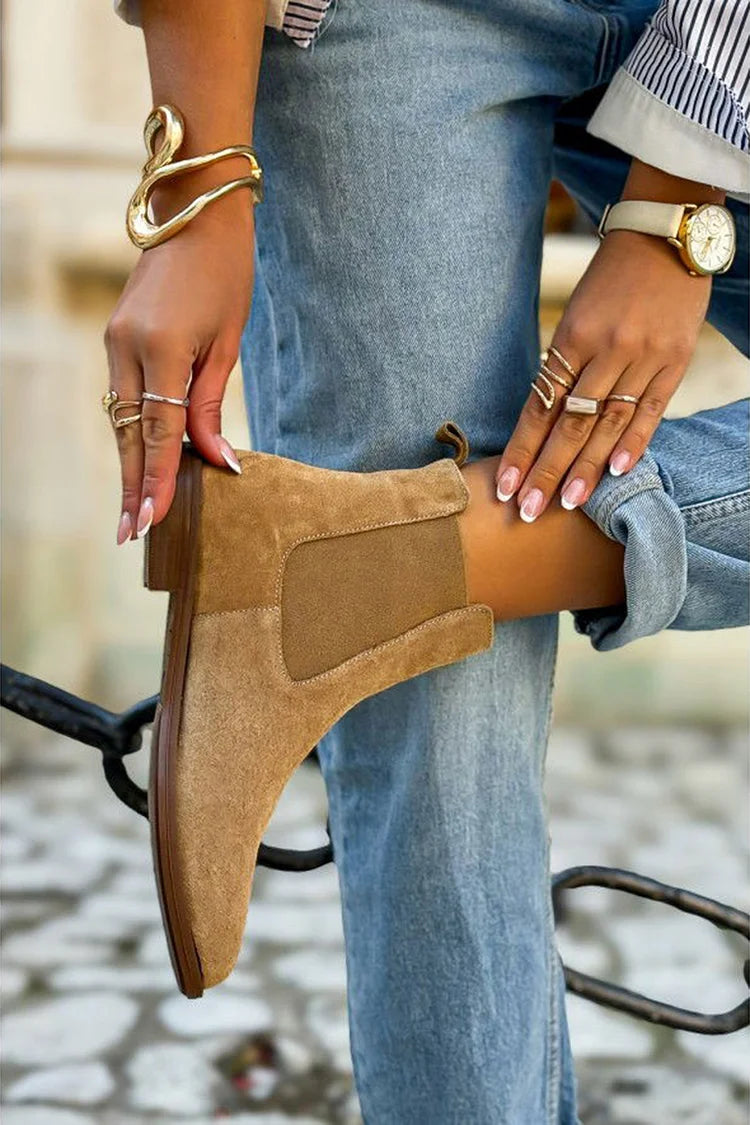 Maria | Bottines Chelsea en daim