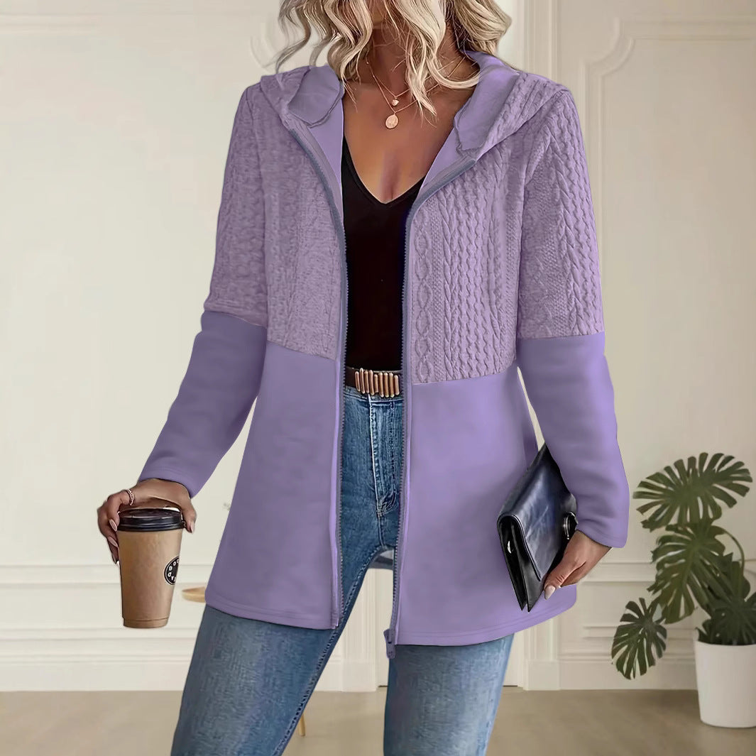 VESPARA | Sweat à capuche avec fermeture éclair pour femme