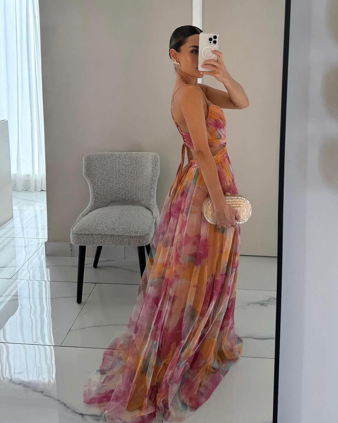 Giselle | Robe maxi envoûtante avec imprimé floral