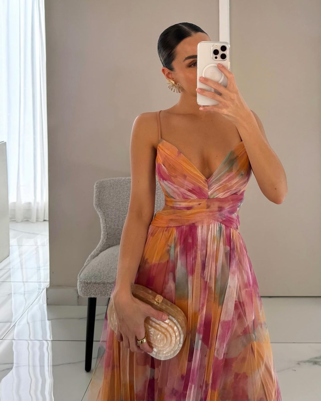 Giselle | Robe maxi envoûtante avec imprimé floral
