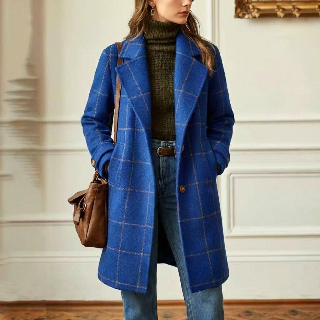 Arvae | Manteau à carreaux raffiné