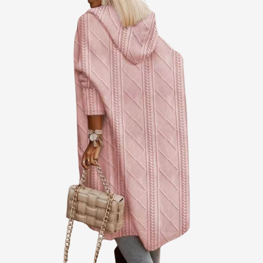 Janice | Longue Cardigan Tricotée