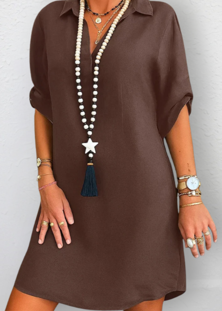 Sophia | Robe élégante et flatteuse avec col en V