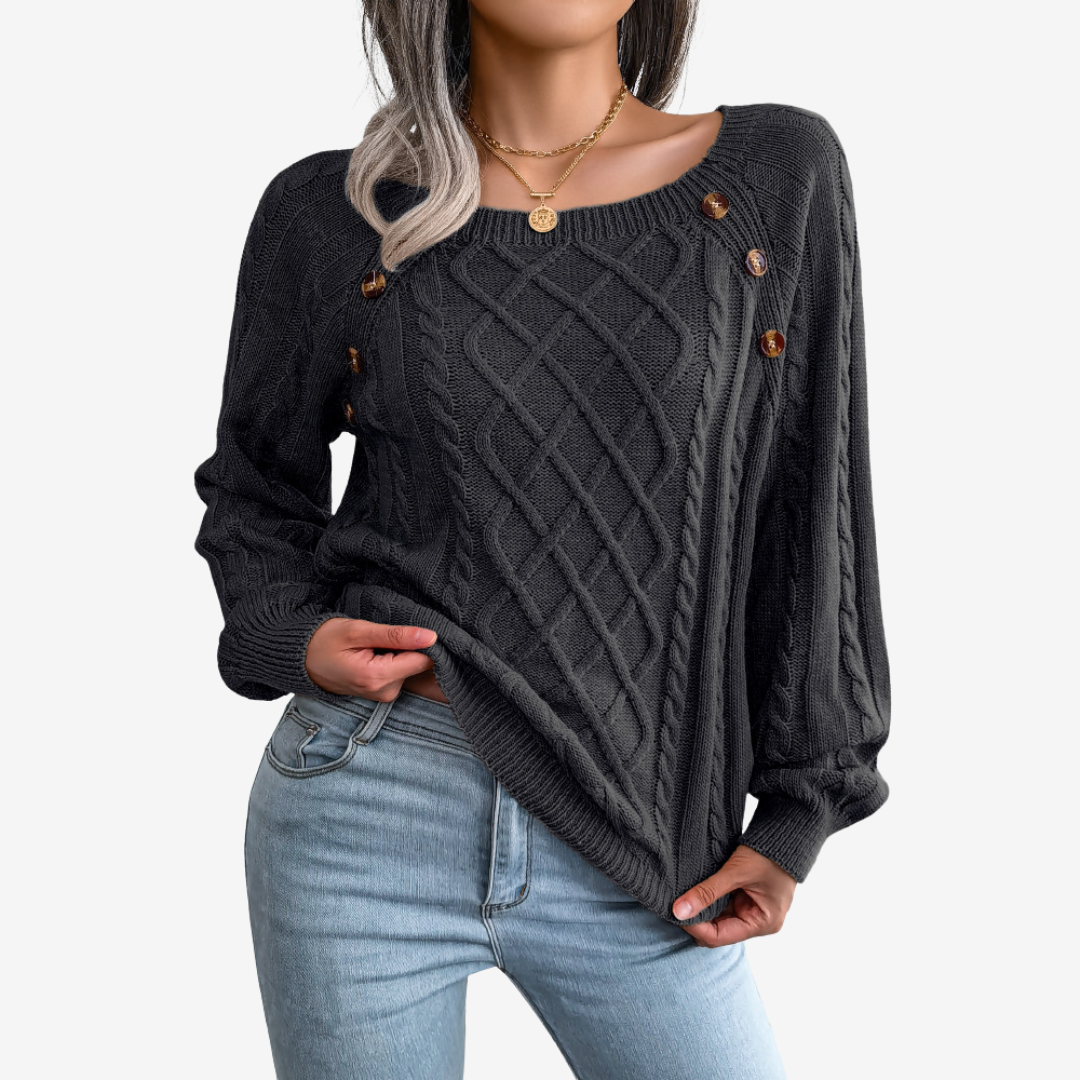 Meli | Pull à Boutons Décoratifs