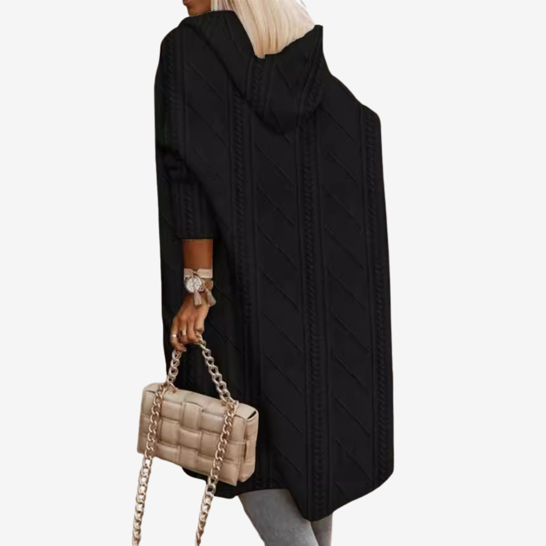 Janice | Longue Cardigan Tricotée