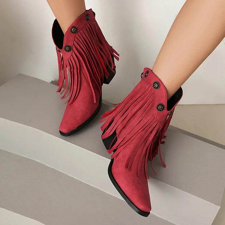 Lila | Bottes en daim design