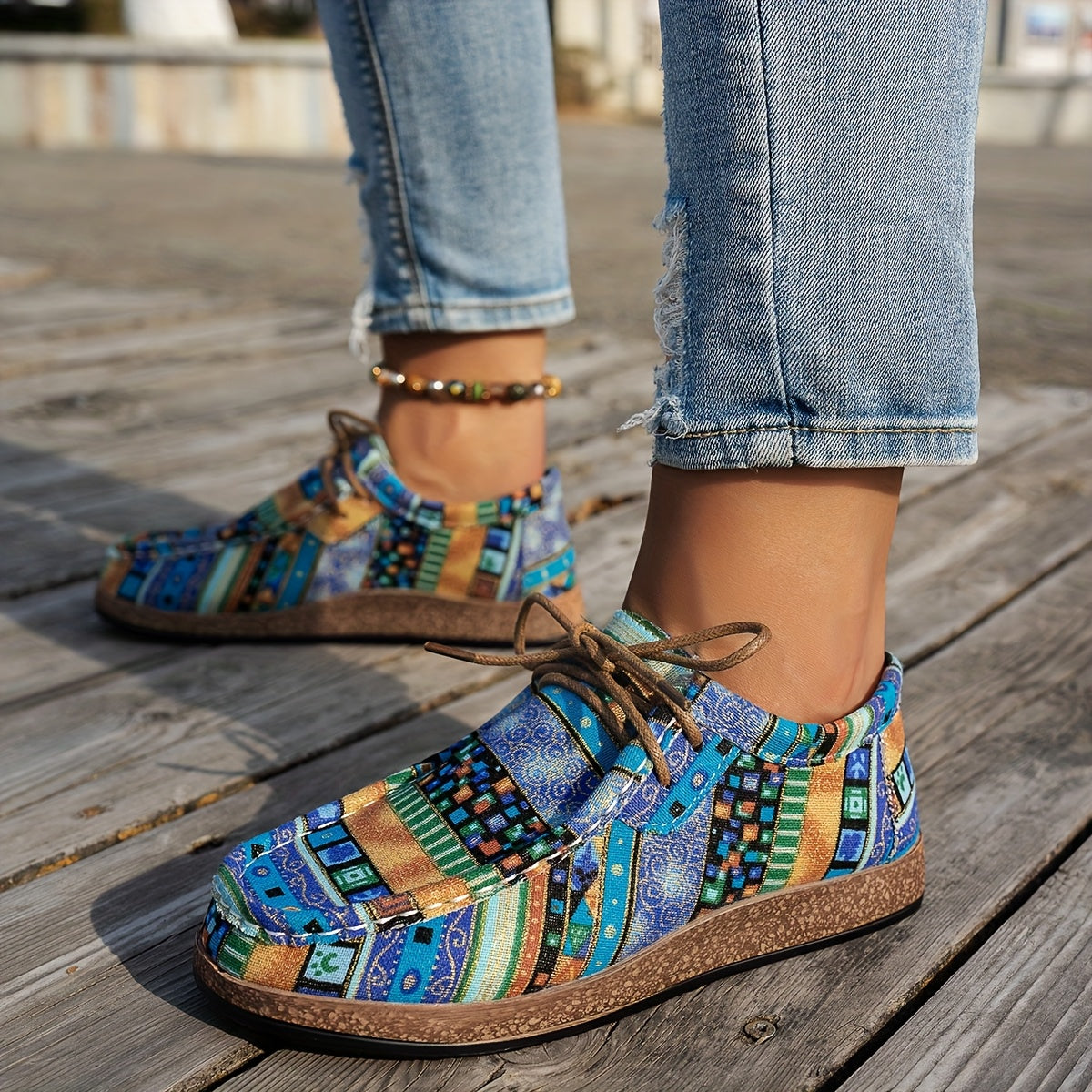 Belleau Bordeaux - Chaussures rétro colorées pour femme