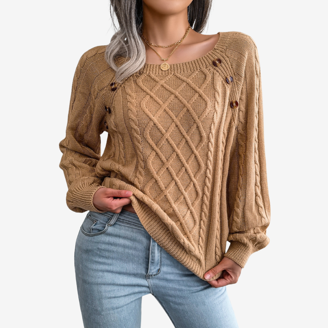 Meli | Pull à Boutons Décoratifs