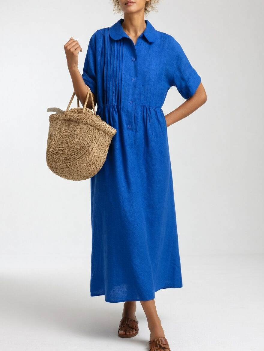 Lysandra | Robe chemise fluide estivale
