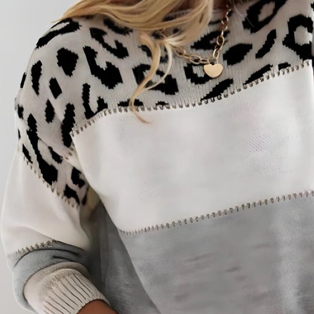 Brigitte | Pull Léopard Élégance