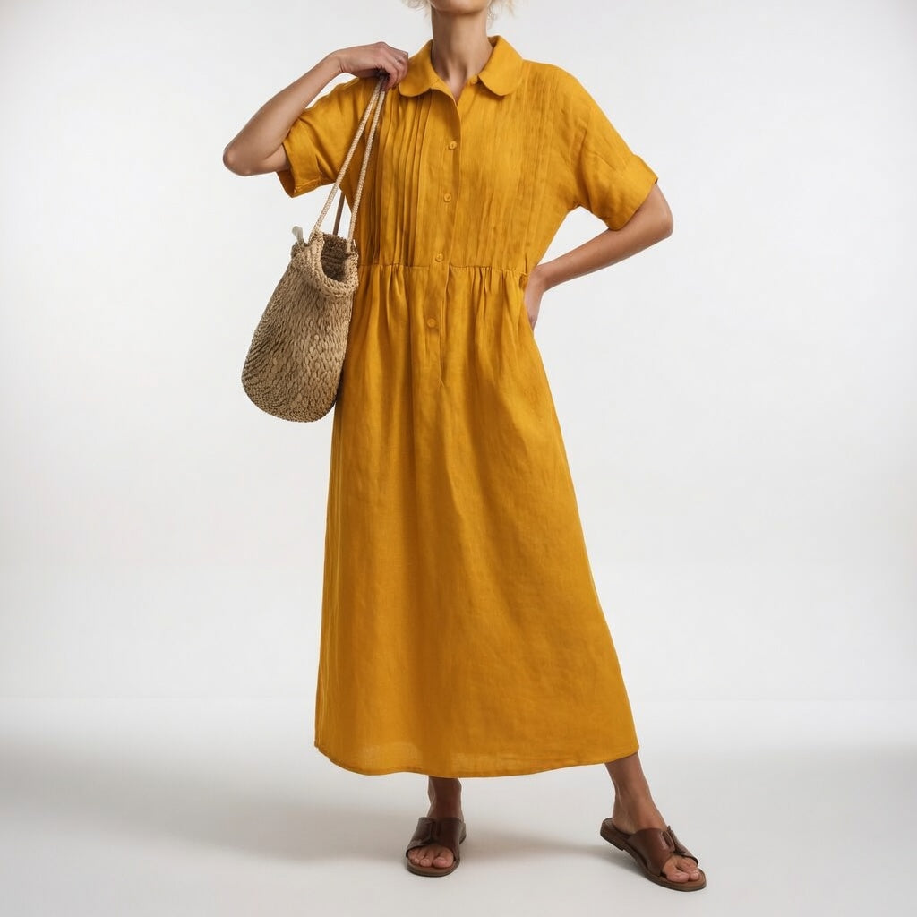 Lysandra | Robe chemise fluide estivale