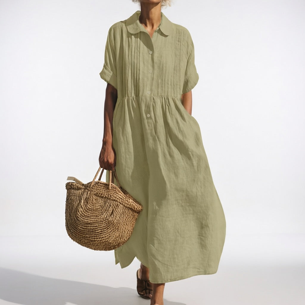 Lysandra | Robe chemise fluide estivale