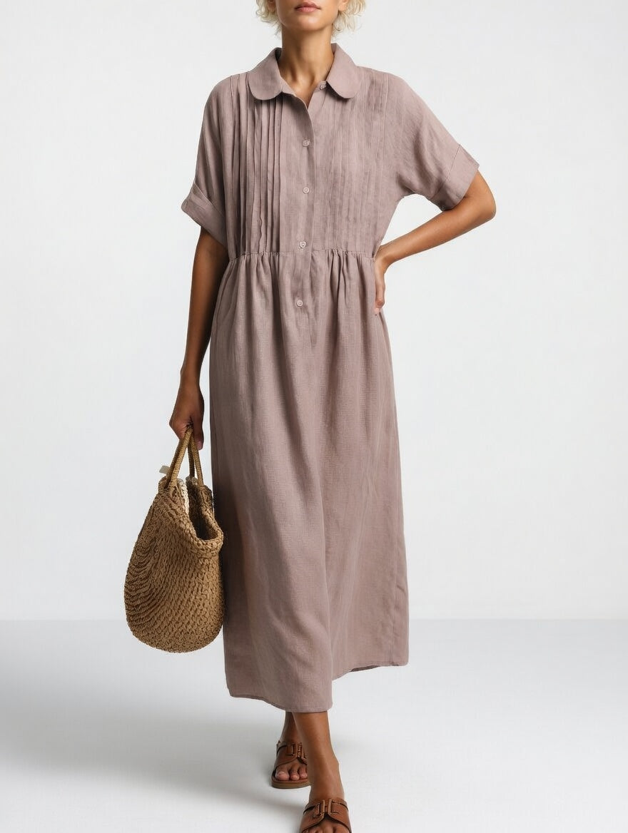 Lysandra | Robe chemise fluide estivale