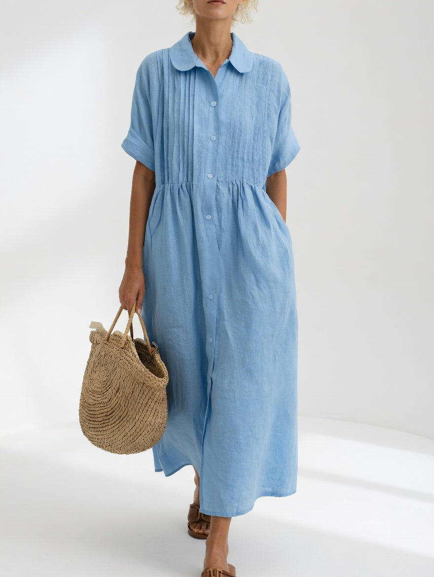 Lysandra | Robe chemise fluide estivale
