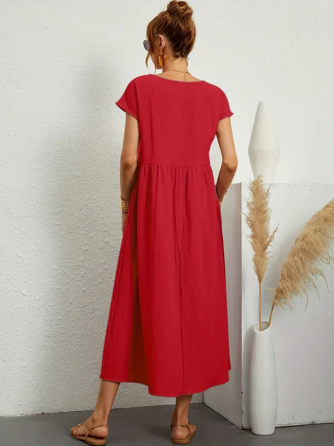 Gabrielle |  Robe midi fluide élégance intemporelle