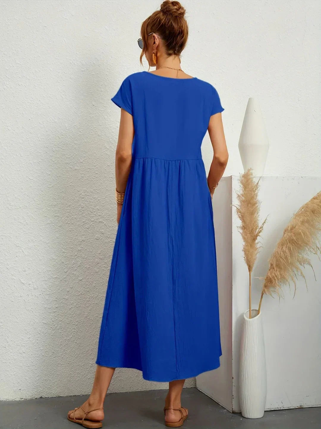 Gabrielle |  Robe midi fluide élégance intemporelle