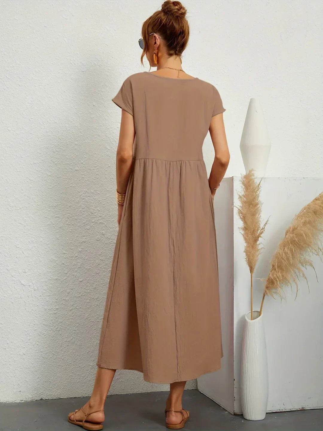 Gabrielle |  Robe midi fluide élégance intemporelle