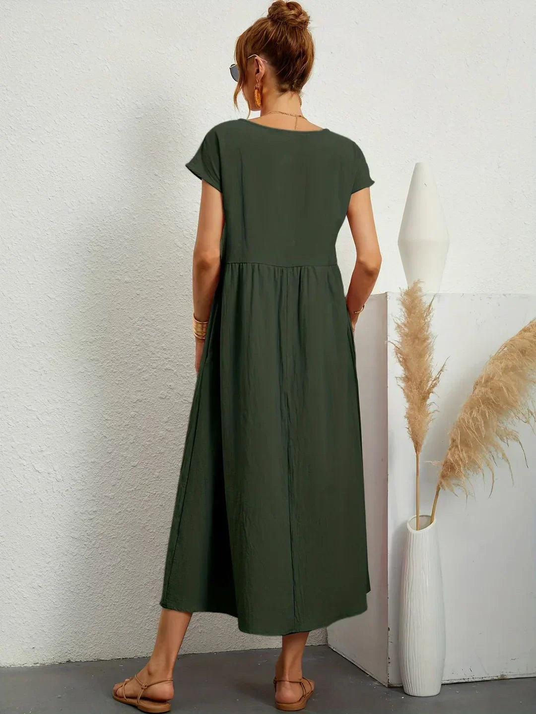 Gabrielle |  Robe midi fluide élégance intemporelle