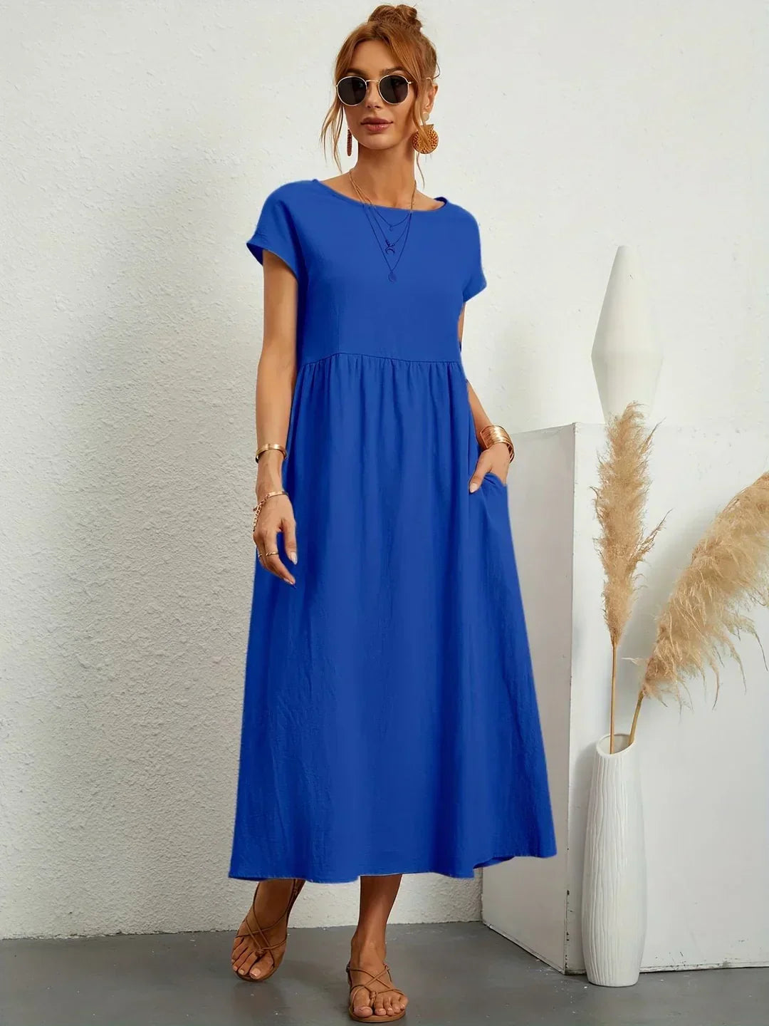 Gabrielle |  Robe midi fluide élégance intemporelle