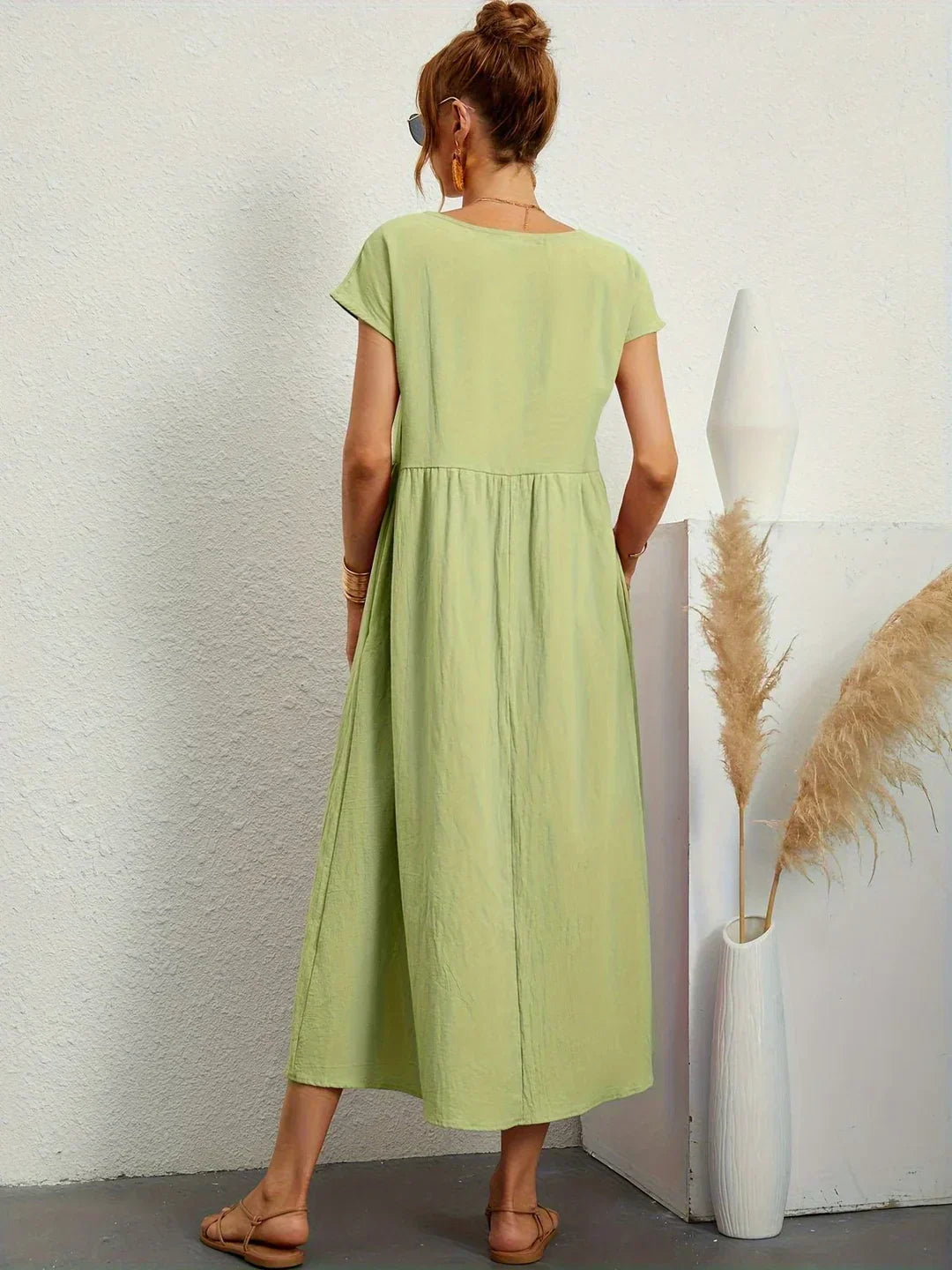 Gabrielle |  Robe midi fluide élégance intemporelle