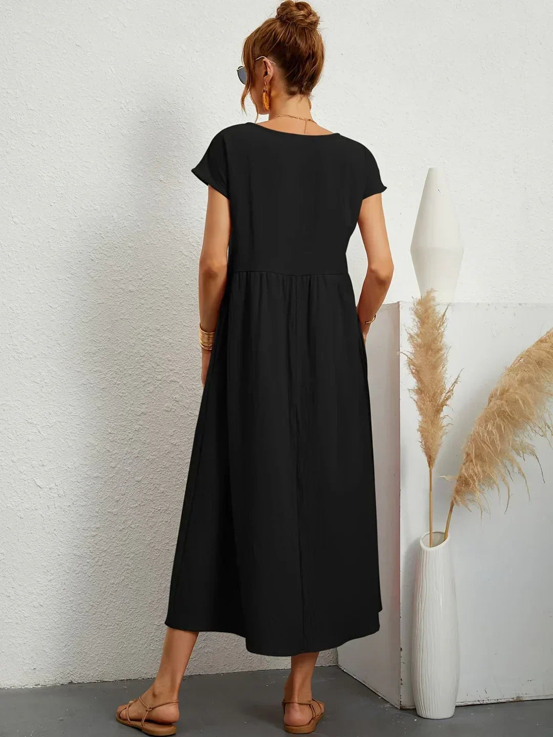 Gabrielle |  Robe midi fluide élégance intemporelle