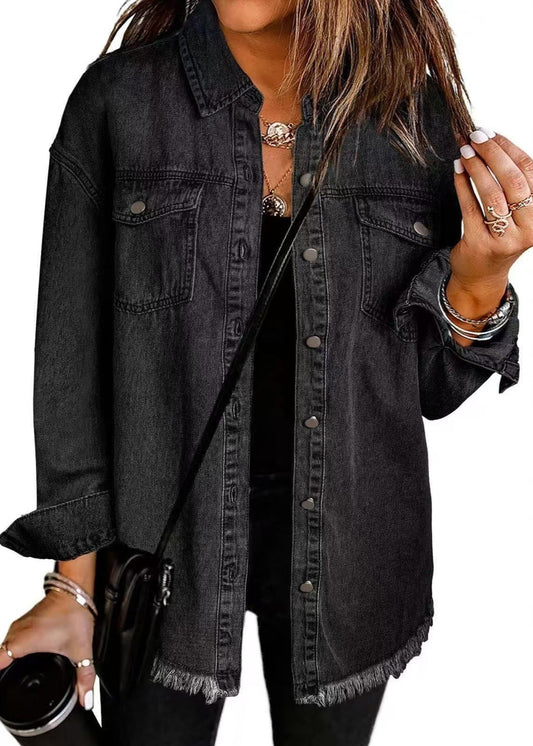 Jade ~ Veste en jean intemporelle et décontractée