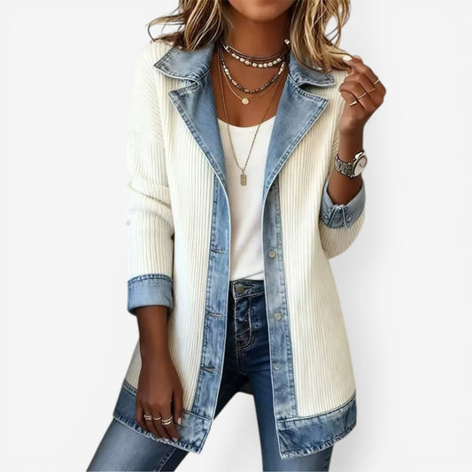 Emilia | Veste en denim mélangé